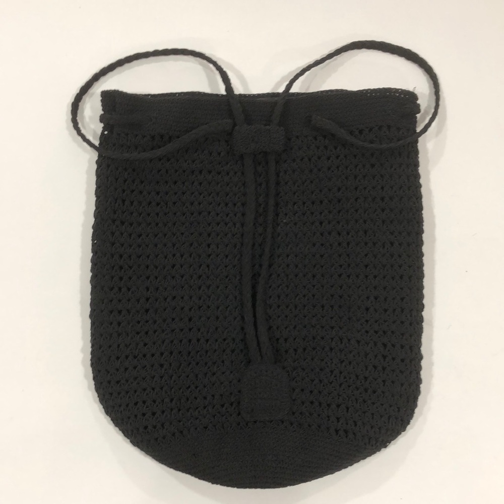 NEW black crochet backpack bag 🖤